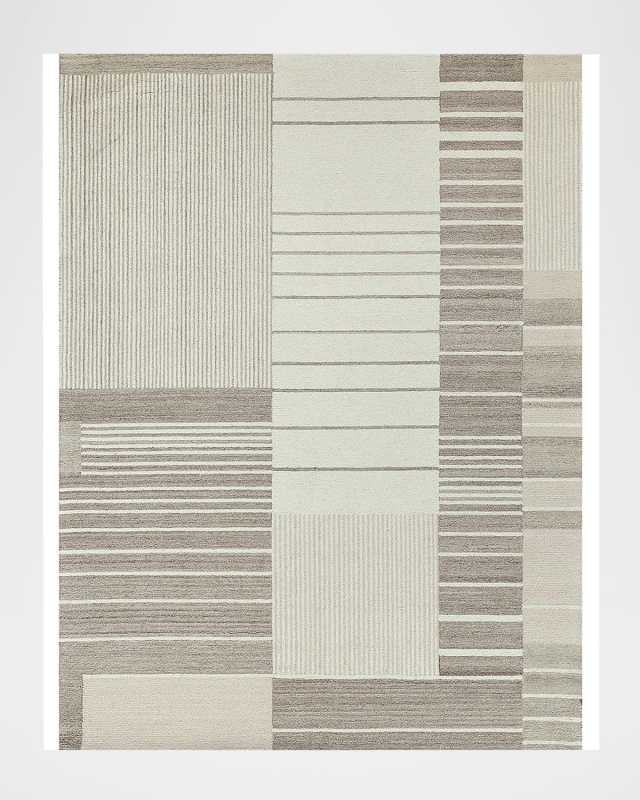 Castine Hand-Tufted Beige Rug, 4' x 6'
